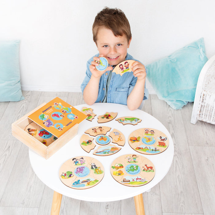 HUMANICO "Continents" Puzzle 30 Pcs