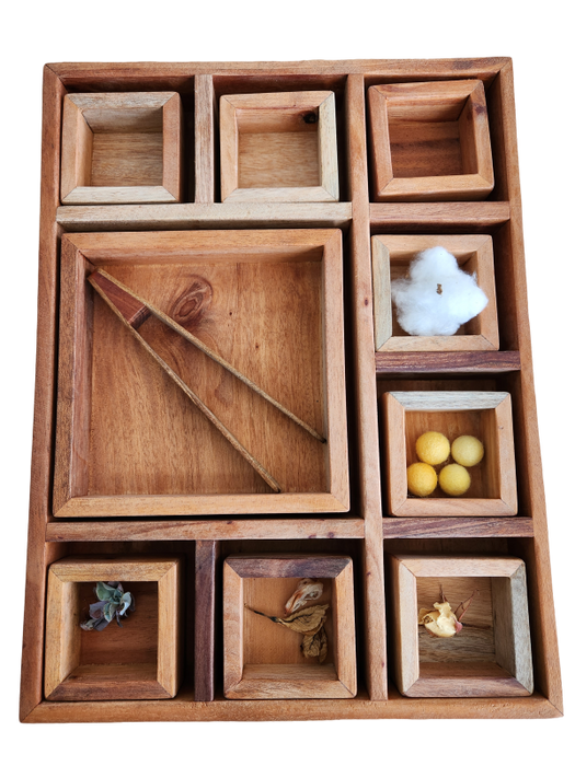 Sorting Tray, 9 Compartments and Boxes