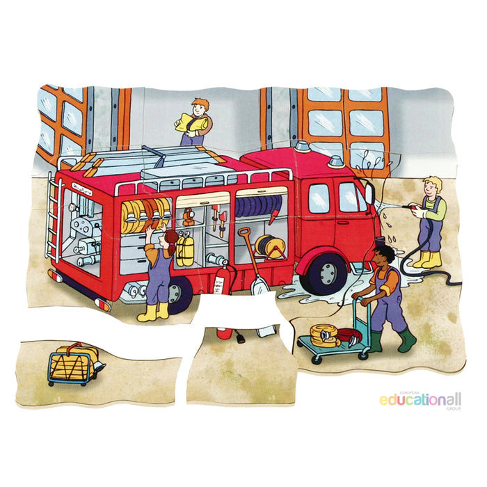 Multilayer Puzzle - Fire Brigade 58 Pcs