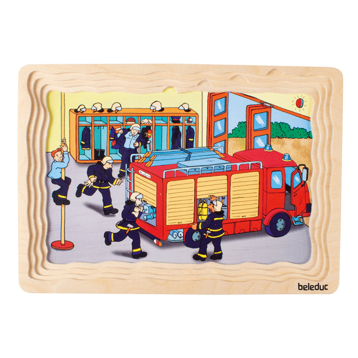 Multilayer Puzzle - Fire Brigade 58 Pcs