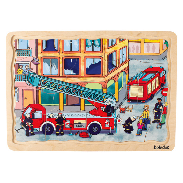 Multilayer Puzzle - Fire Brigade 58 Pcs