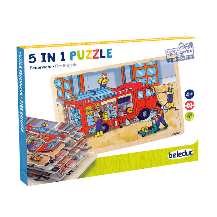 Multilayer Puzzle - Fire Brigade 58 Pcs