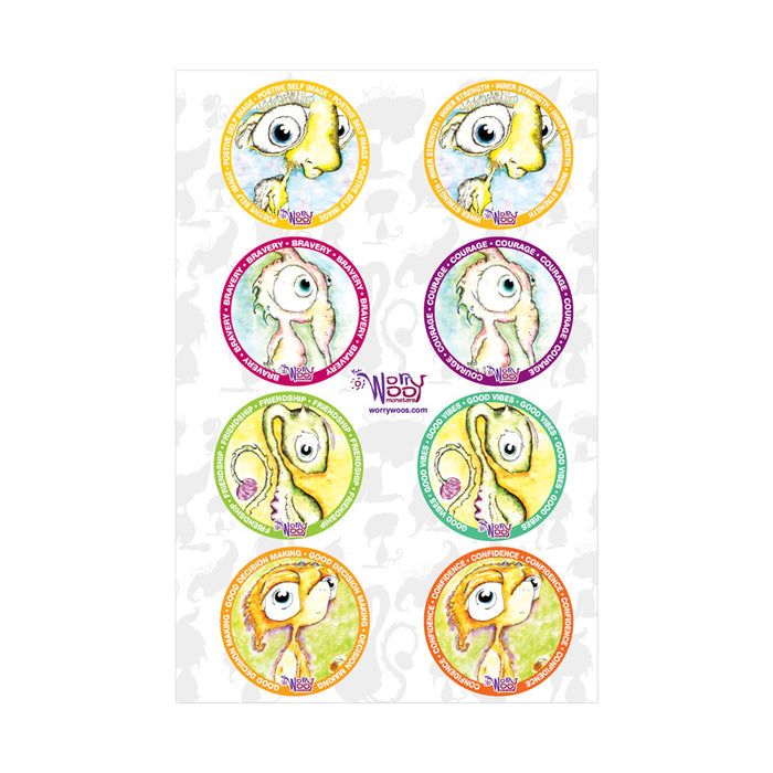 WorryWoo Stickers Pack of 160