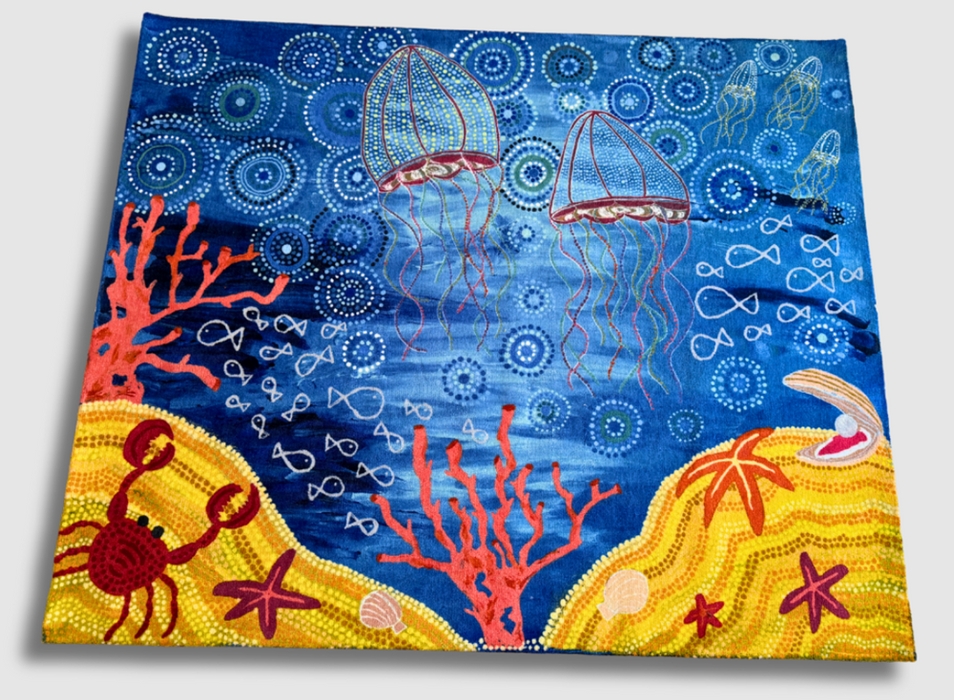 Down Under The Sea Rug by Simone Hills