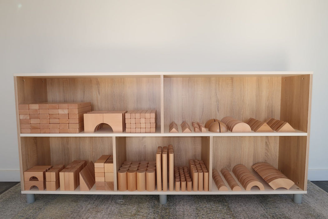 Solid Beech Block Set 348 Pieces