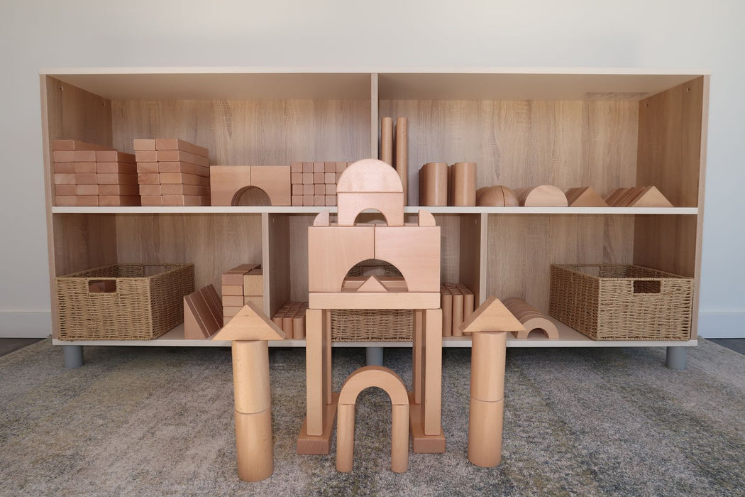 Solid Beech Block Set 348 Pieces