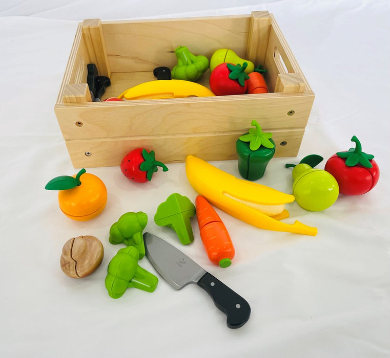 Fruit & Vegetables with Wooden Box