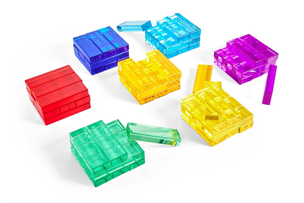 Acrylic Rectangular Prisms Set of 63