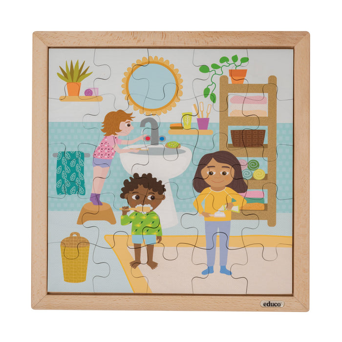 Daily Routine Puzzles - Preparing for Bedtime 25 Pcs