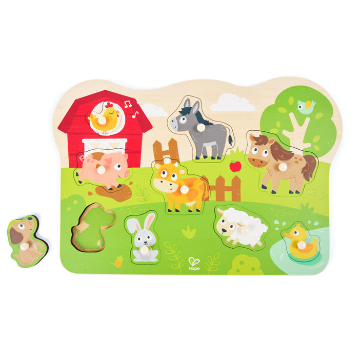 Farmyard Peg Puzzle 9 Pcs