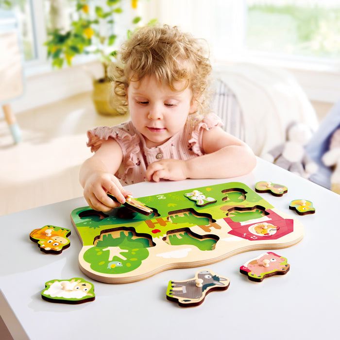 Farmyard Peg Puzzle 9 Pcs