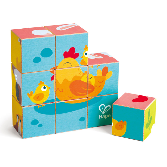 Farm Animals Block Puzzle 9 Pcs