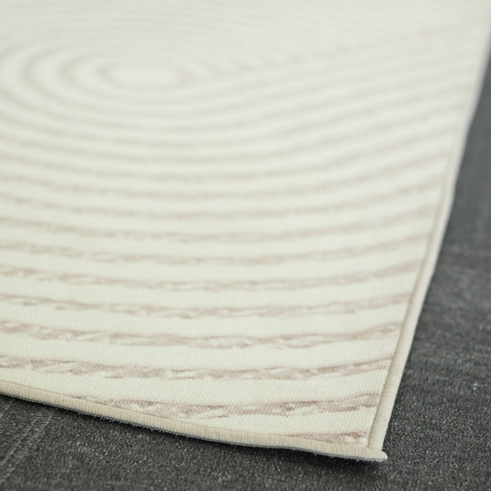 Washable Rug Sand Waves 3 x 2m