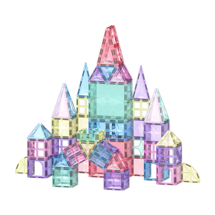 Star Magnetic Tiles Pastel 136 Pcs in Storage Container
