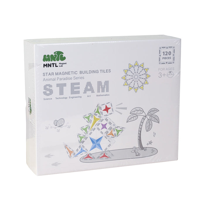 Star Magnetic Tiles Pastel 120 Pieces