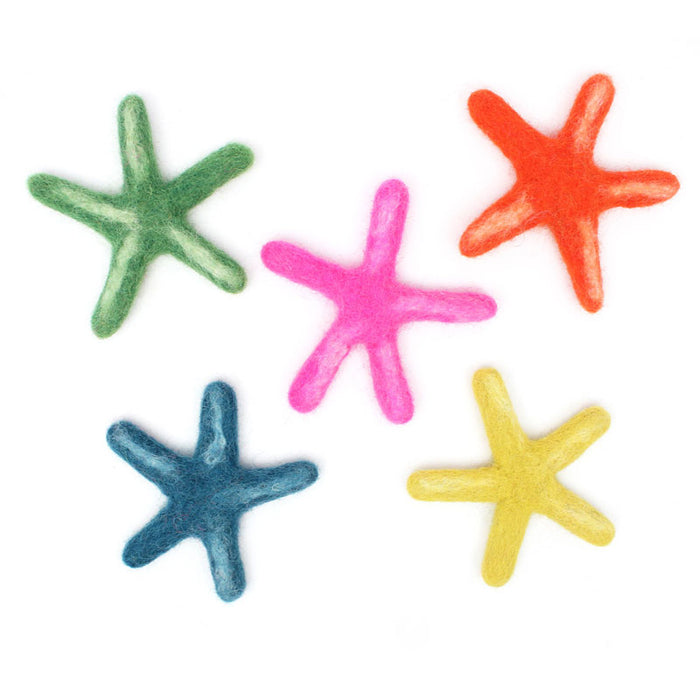 Felt Sea Star Laevigata Set of 5