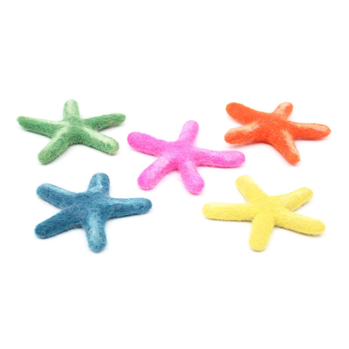 Felt Sea Star Laevigata Set of 5