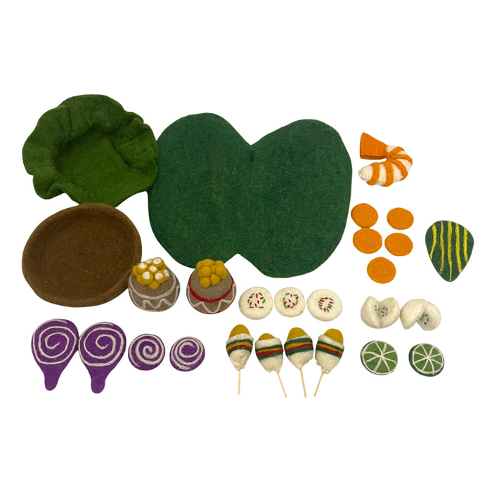 Peruvian Street 27pc Felt Food Set