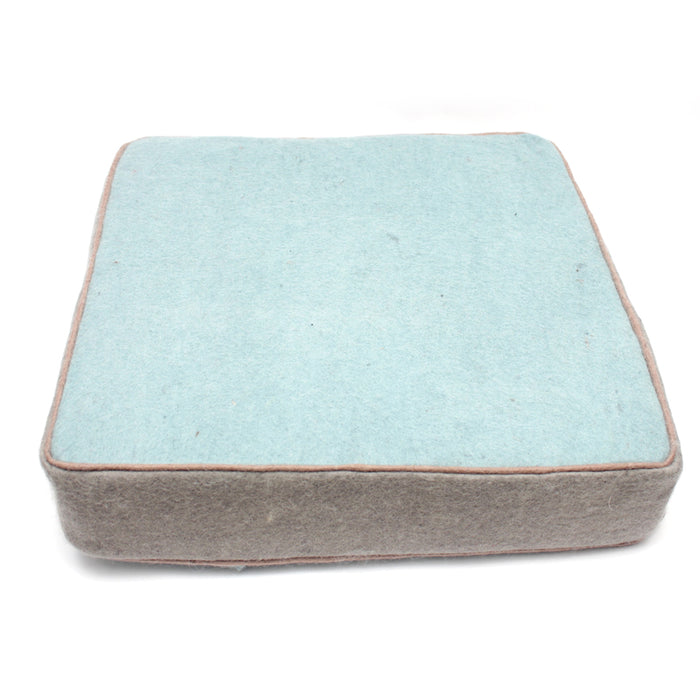 Floor Cushion Medium Earth Blue 50cm