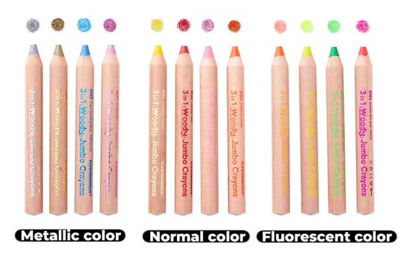 Woody Jumbo Crayons - 847350