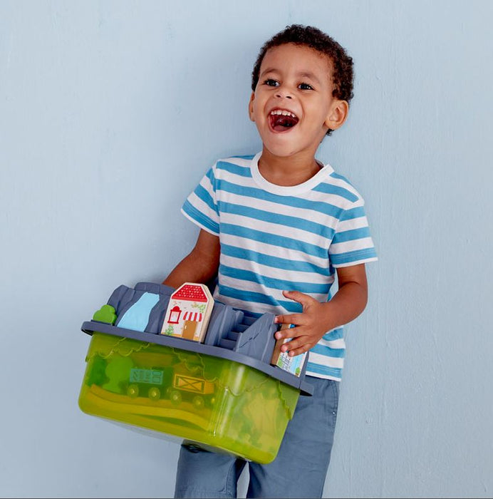 Railway Train Bucket-Builder-Set