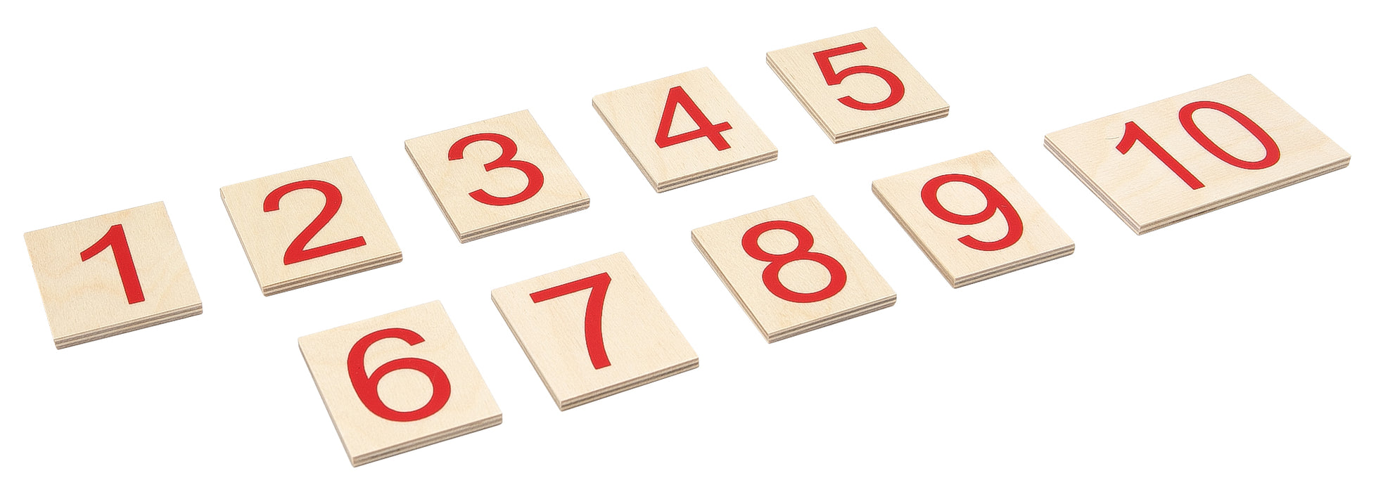 Printed Numerals 1-10