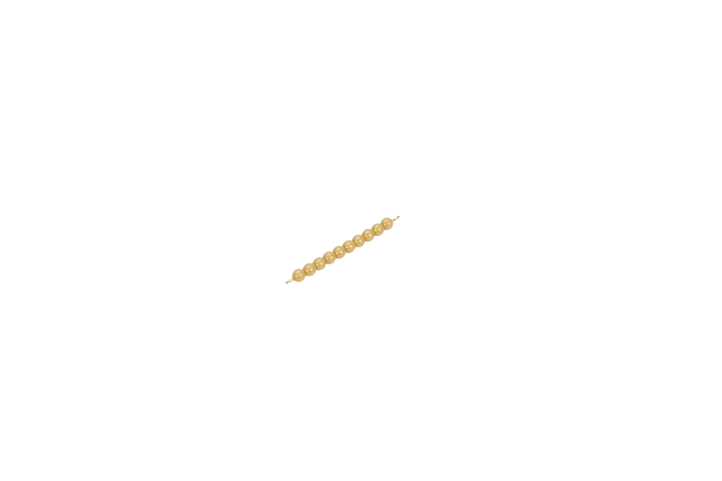 One Golden Bead Bar Of 10