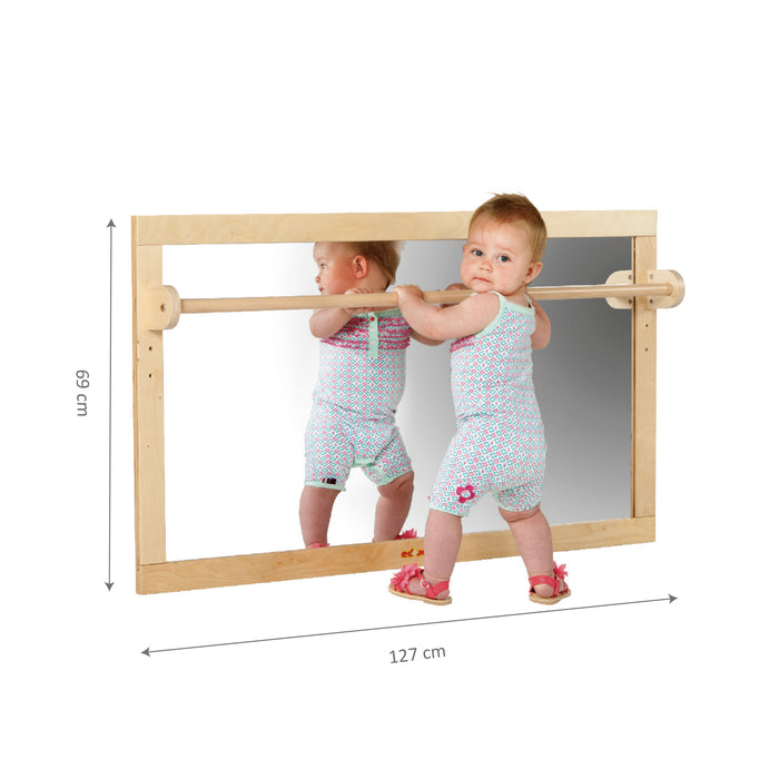 Mirror with Handrail