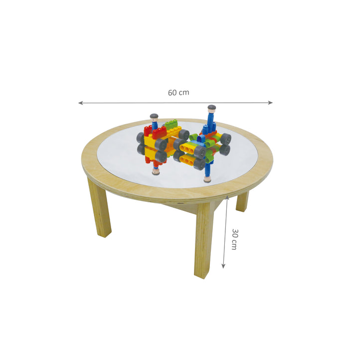 Round Mirror Table