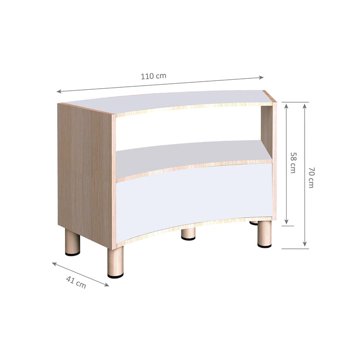45� Half-Open Shelf
